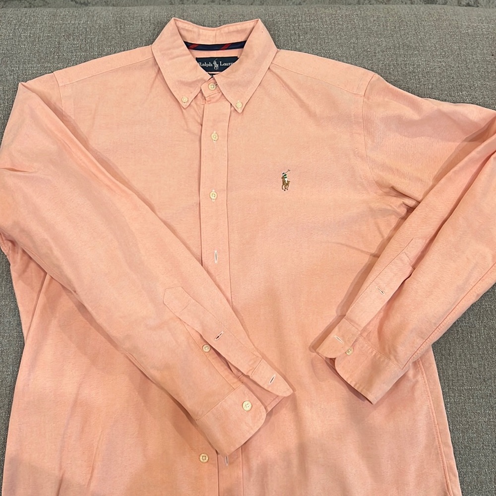Ralph Lauren Coral Button Down, Medium